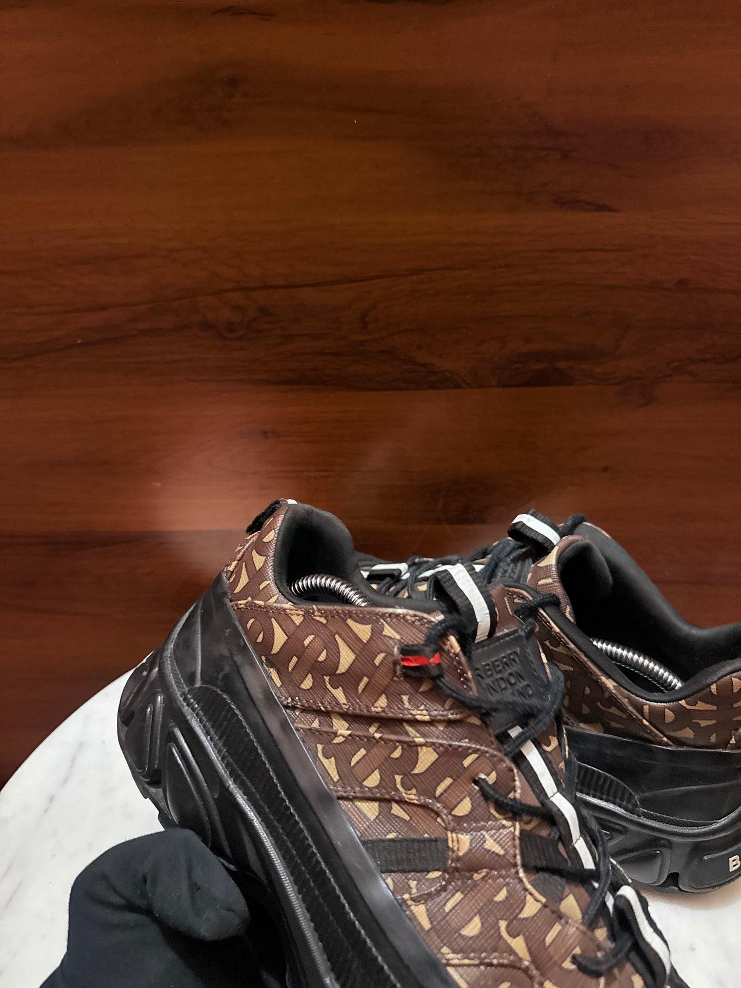 Burberry Arthur Monogram Print Sneakers