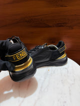 Fendi FF Monogram Zipper Low-Top Sneakers