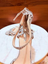 Giorgio Armani Crystal-Embellished Strappy Stiletto Heeled Sandals