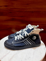 Diesel Mohawk Logo Canvas High-Top Sneakers