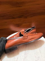 Salvatore Ferragamo Gancini Bit Leather Loafers