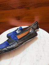 Tod's Calf Hair & Patent Leather Gommino Driving Loafers