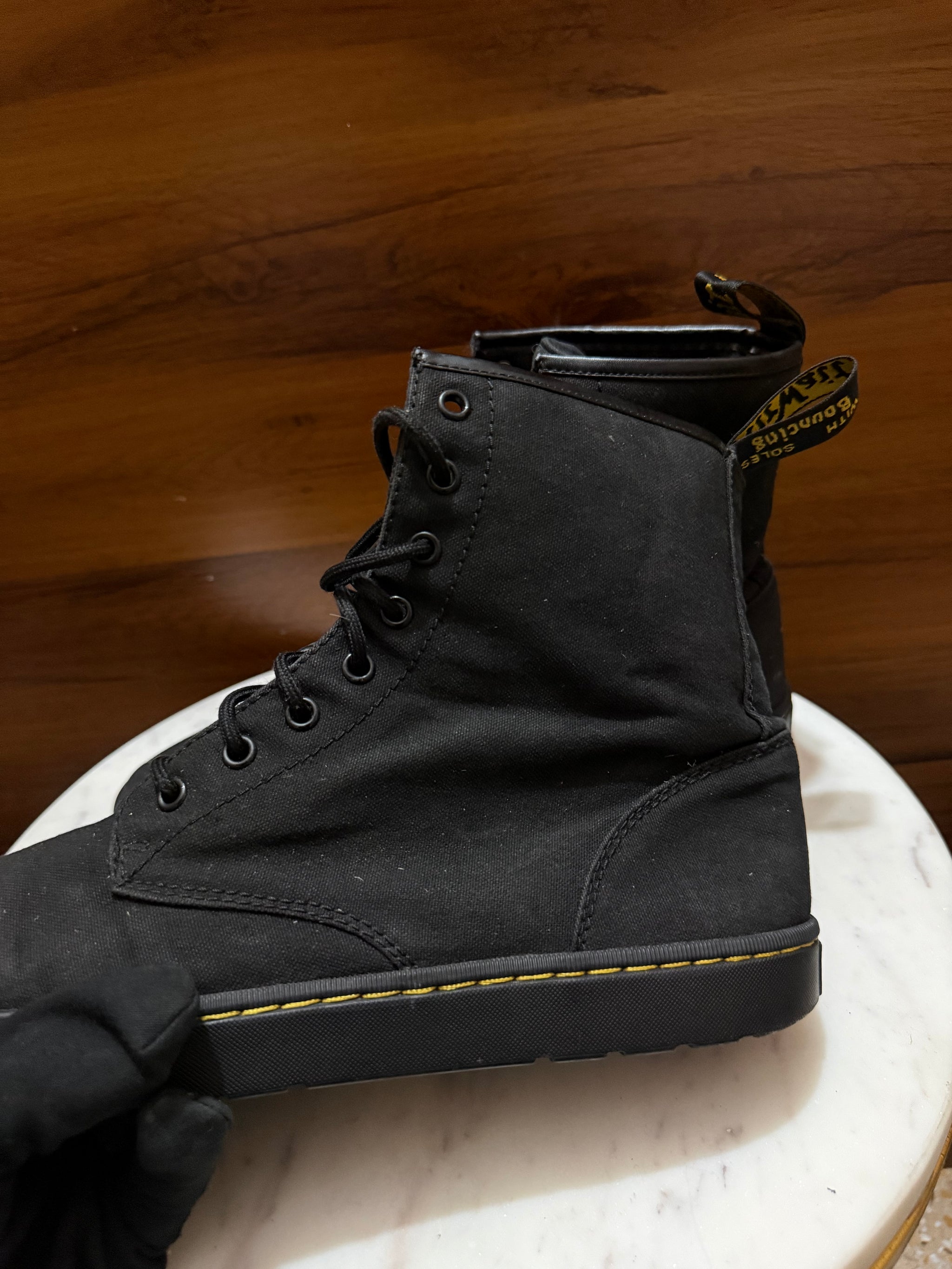 Dr. Martens Combs Canvas Lace-Up Casual Boots