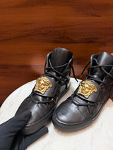 Versace Medusa Head High-Top Leather Sneakers