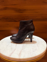 Bottega Veneta Intrecciato Trim Platform Heeled Ankle Boots