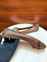 Michael Kors Fulton Monogram Canvas Logo Medallion Ballet Flats