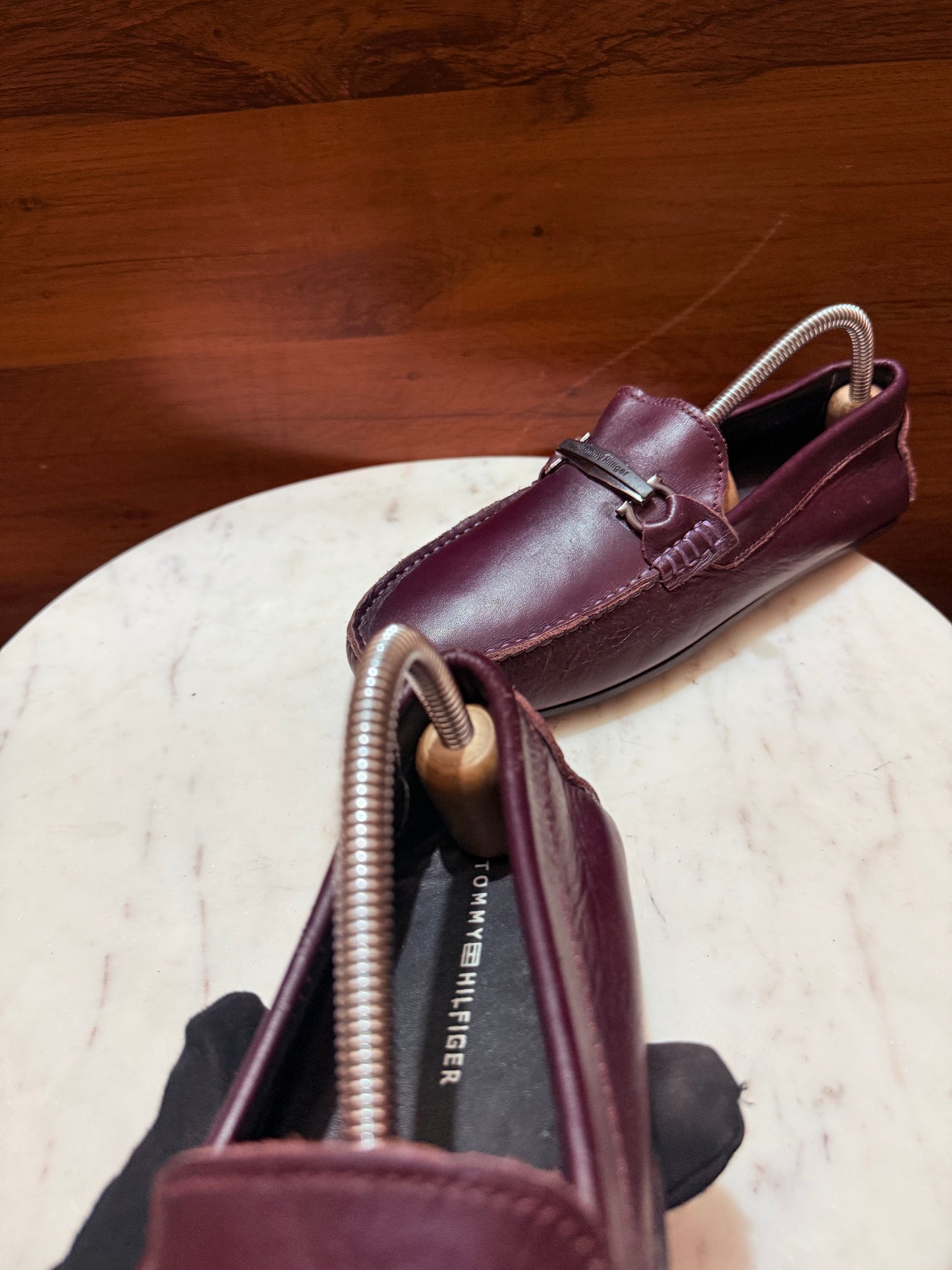 Tommy Hilfiger Gancini Bit Leather Driver Loafers