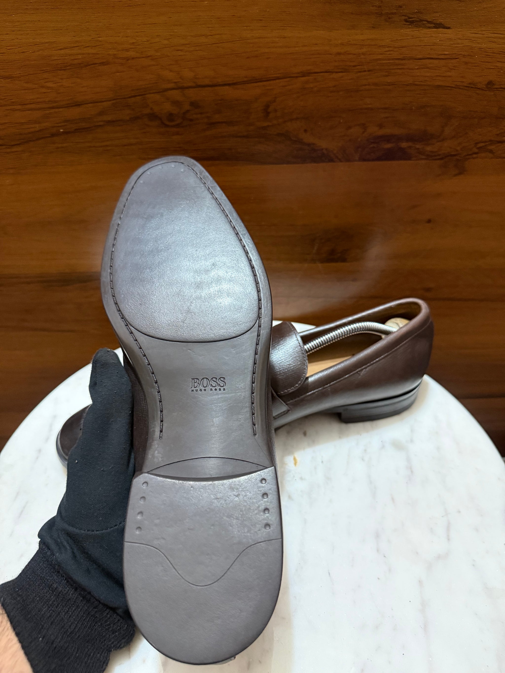 BOSS Hugo Boss Grain Leather Loafers