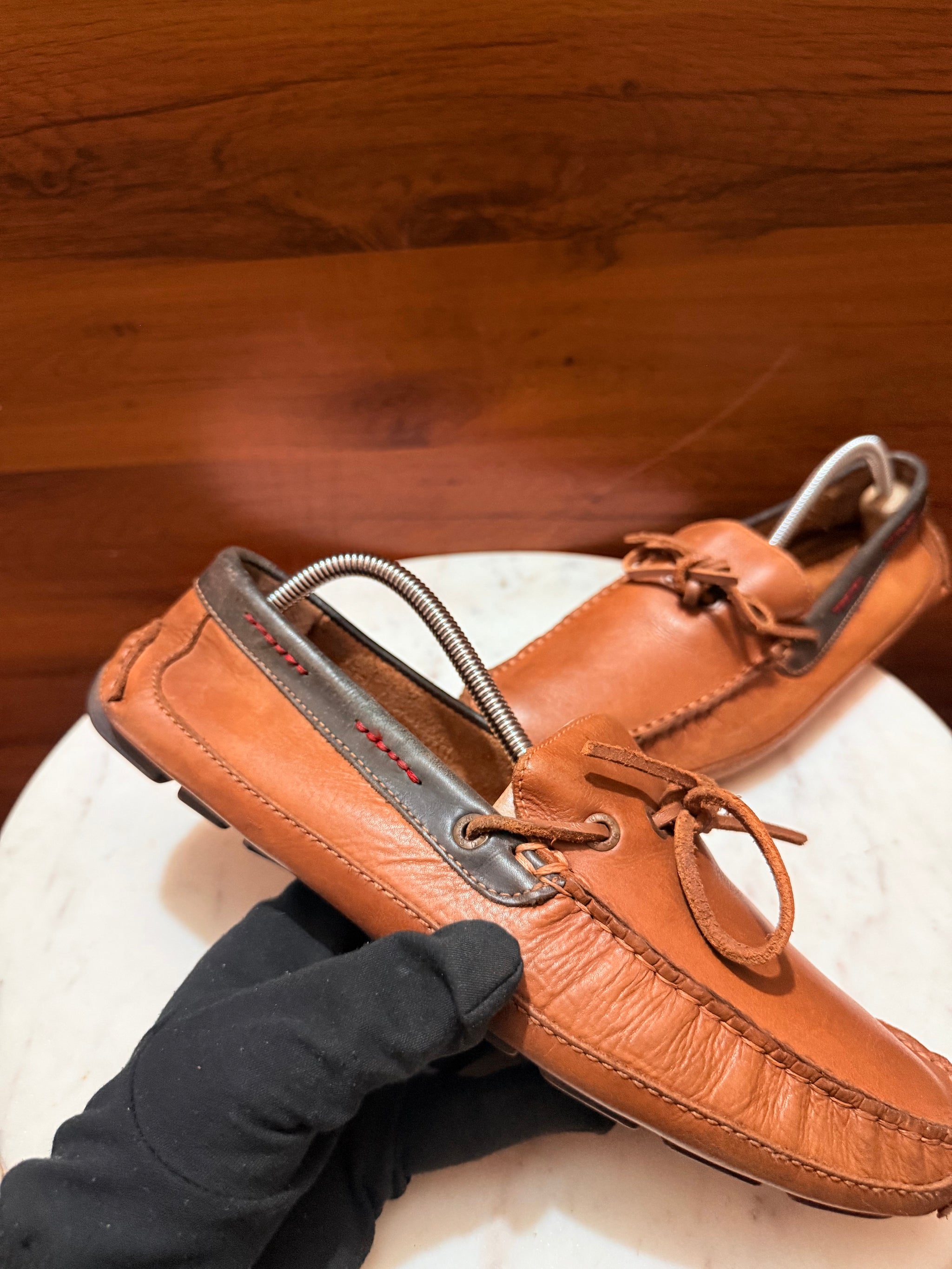 G.H. Bass & Co. Leather Camp Moc Boat Shoes