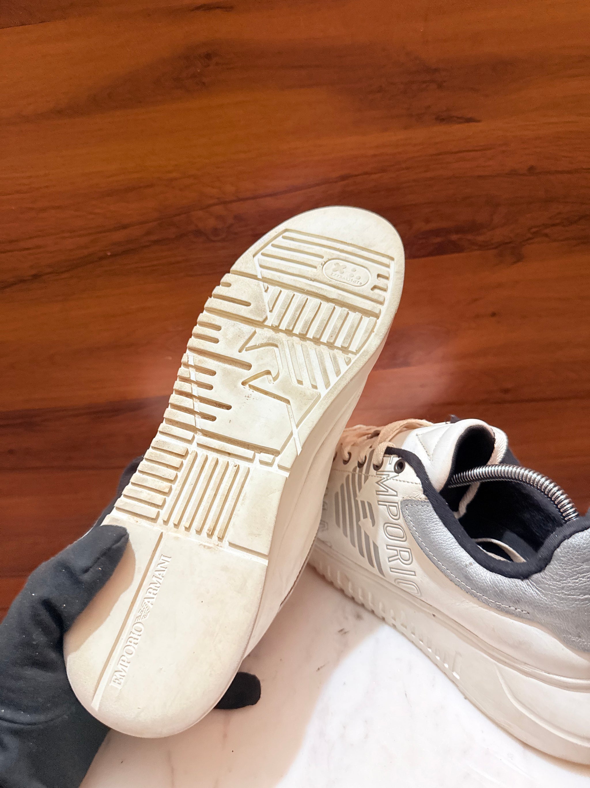 Emporio Armani Eagle Logo Low-Top Sneakers