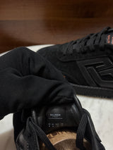 Balmain B-Court Suede & Leather Low-Top Sneakers