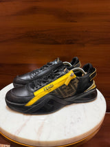 Fendi FF Monogram Zipper Low-Top Sneakers
