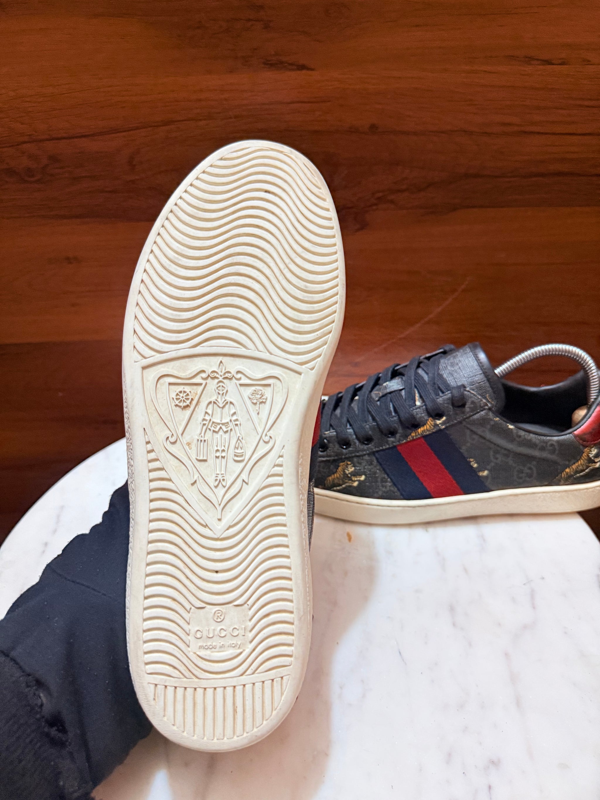 Gucci GG Supreme Bengal Tiger Ace Sneakers