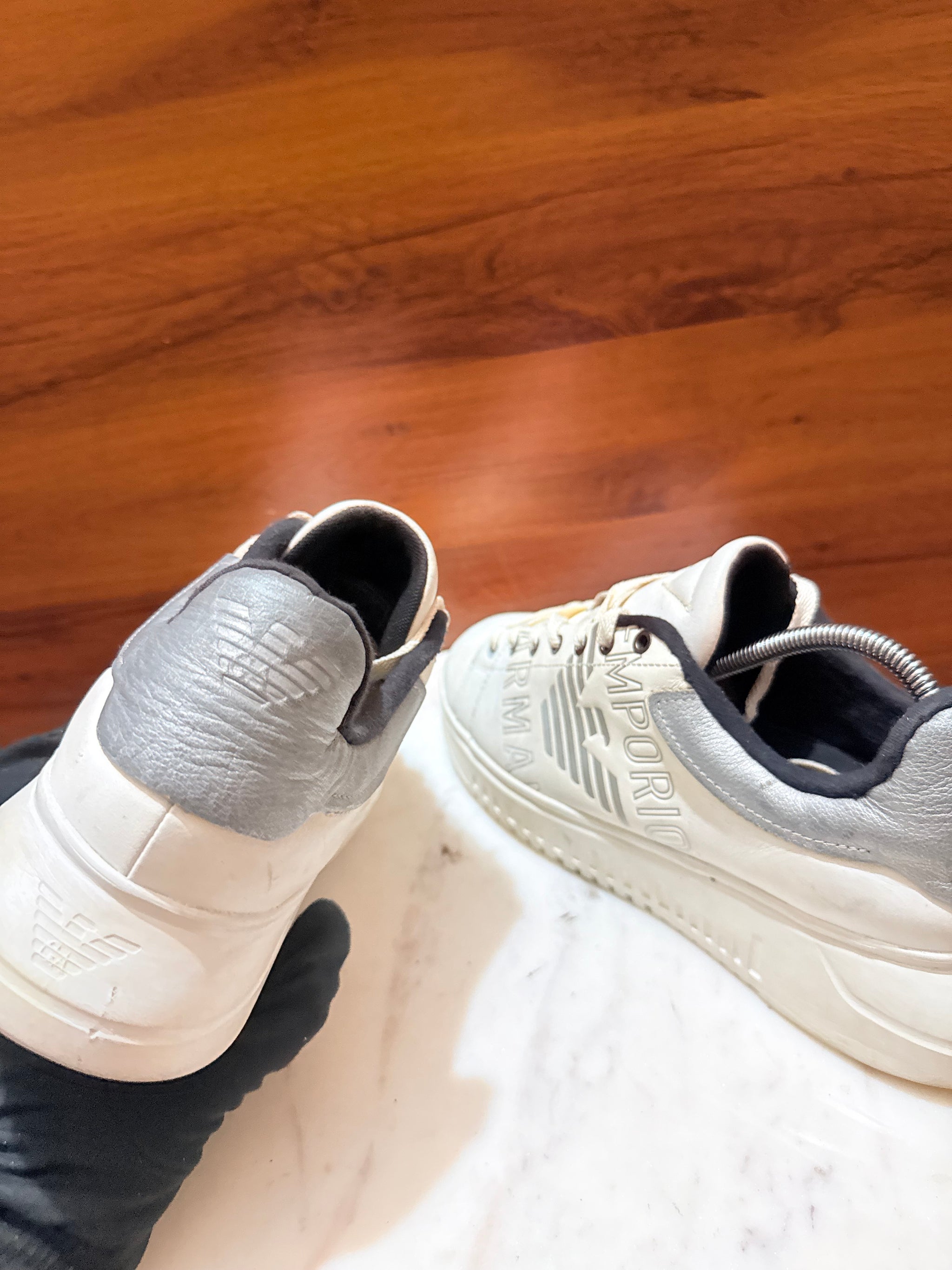 Emporio Armani Eagle Logo Low-Top Sneakers