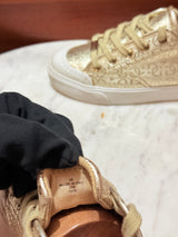 Guess Script Logo Metallic Canvas Sneakers