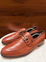 Salvatore Ferragamo Gancini Bit Leather Loafers