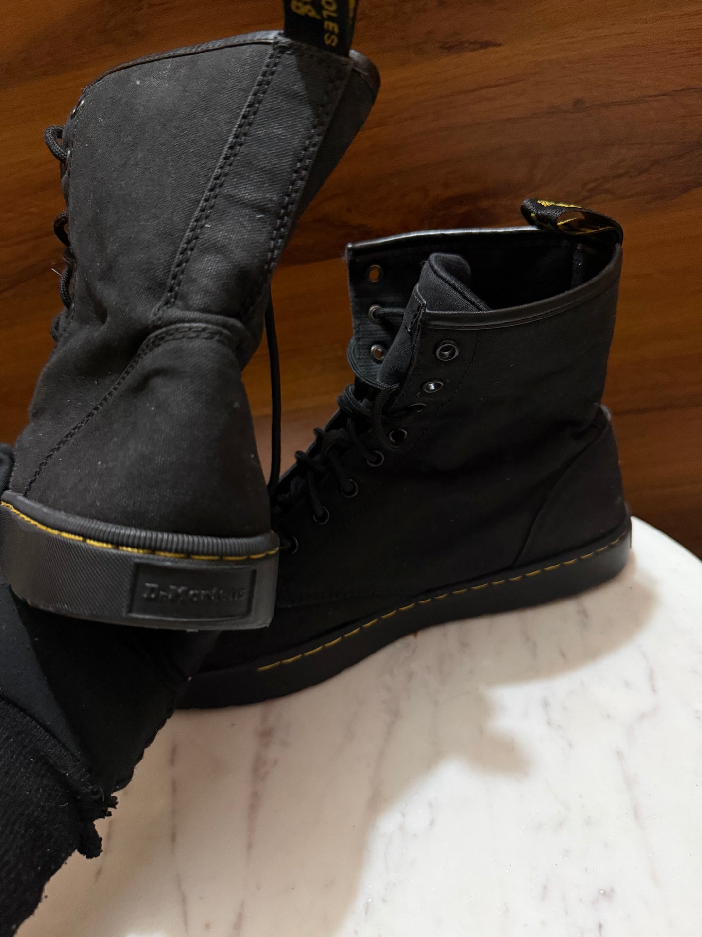 Dr. Martens Combs Canvas Lace-Up Casual Boots