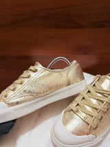 Guess Script Logo Metallic Canvas Sneakers