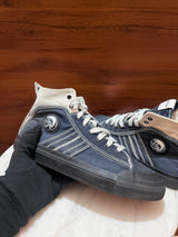 Diesel Mohawk Logo Canvas High-Top Sneakers