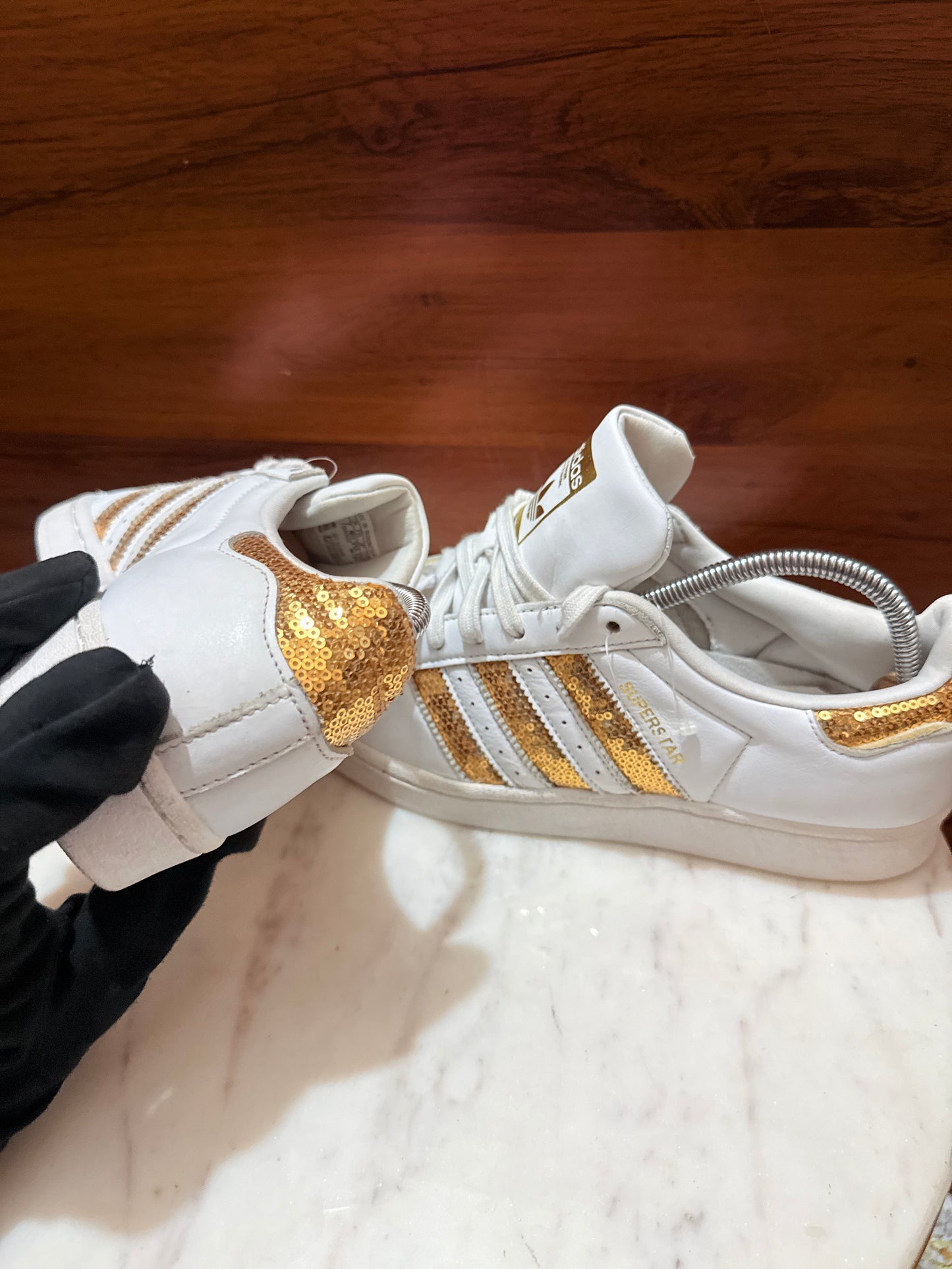 adidas Superstar Gold Sequin