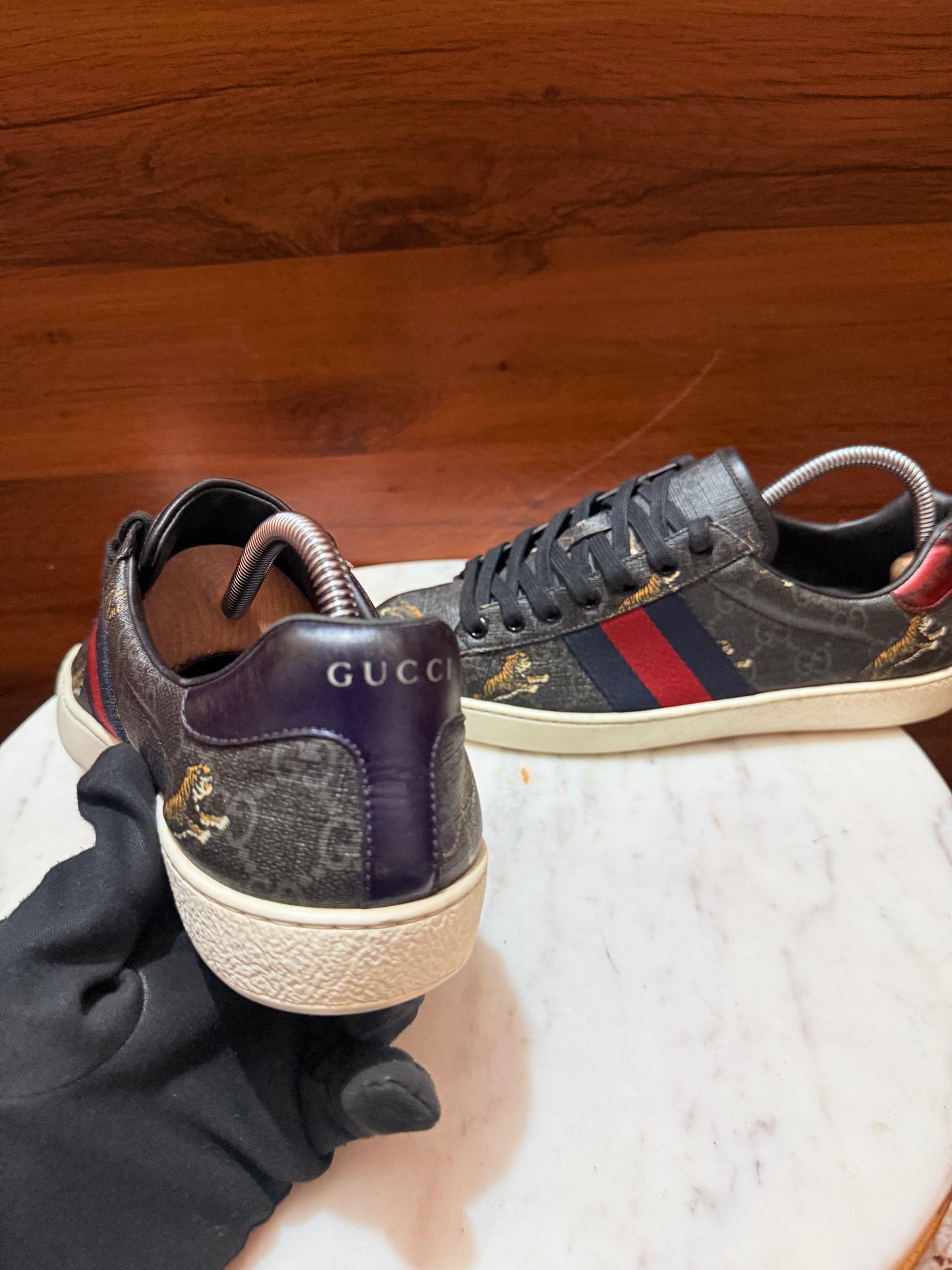 Gucci GG Supreme Bengal Tiger Ace Sneakers
