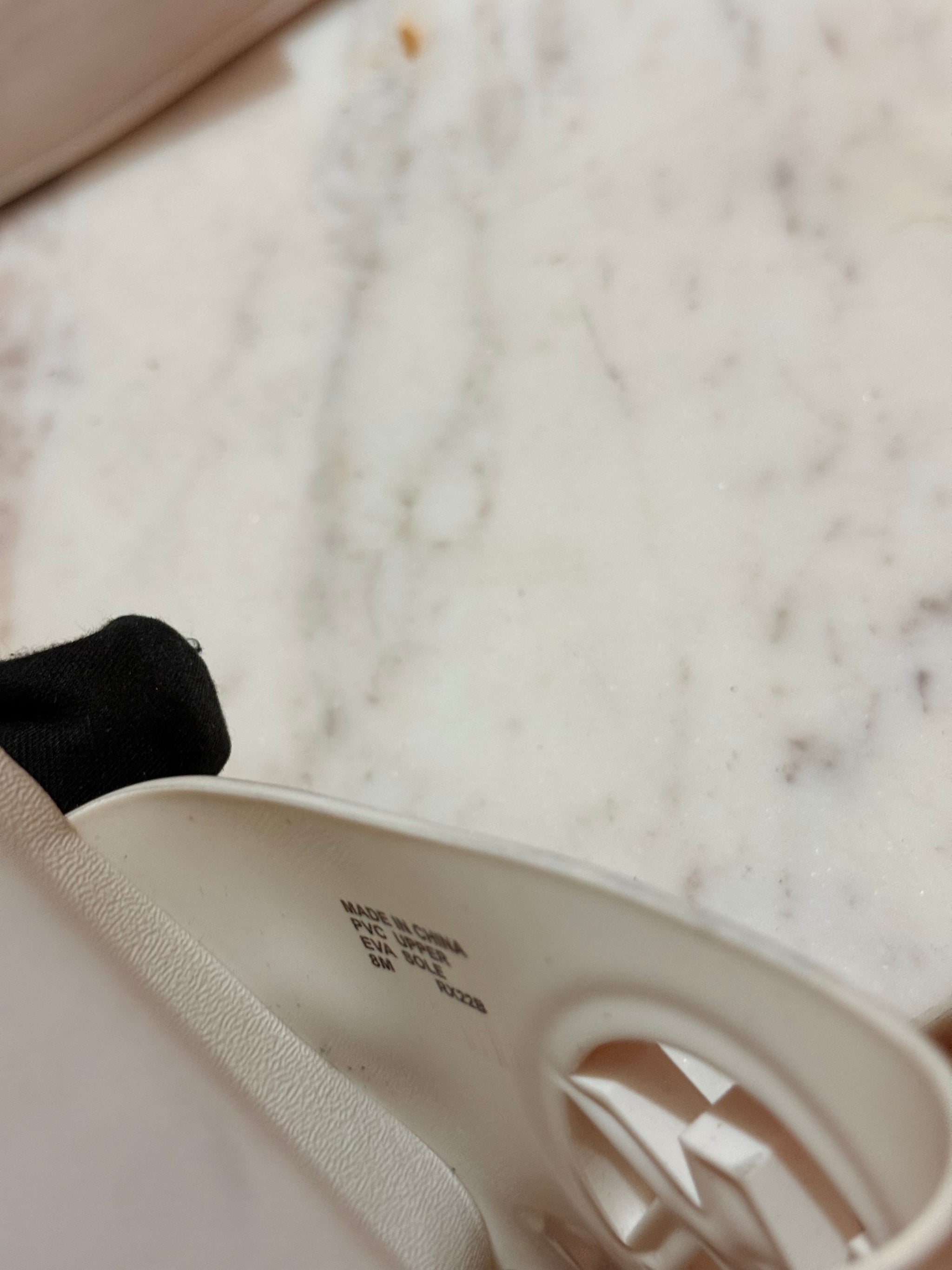 Michael Kors Raised Logo Rubber Slide Sandals