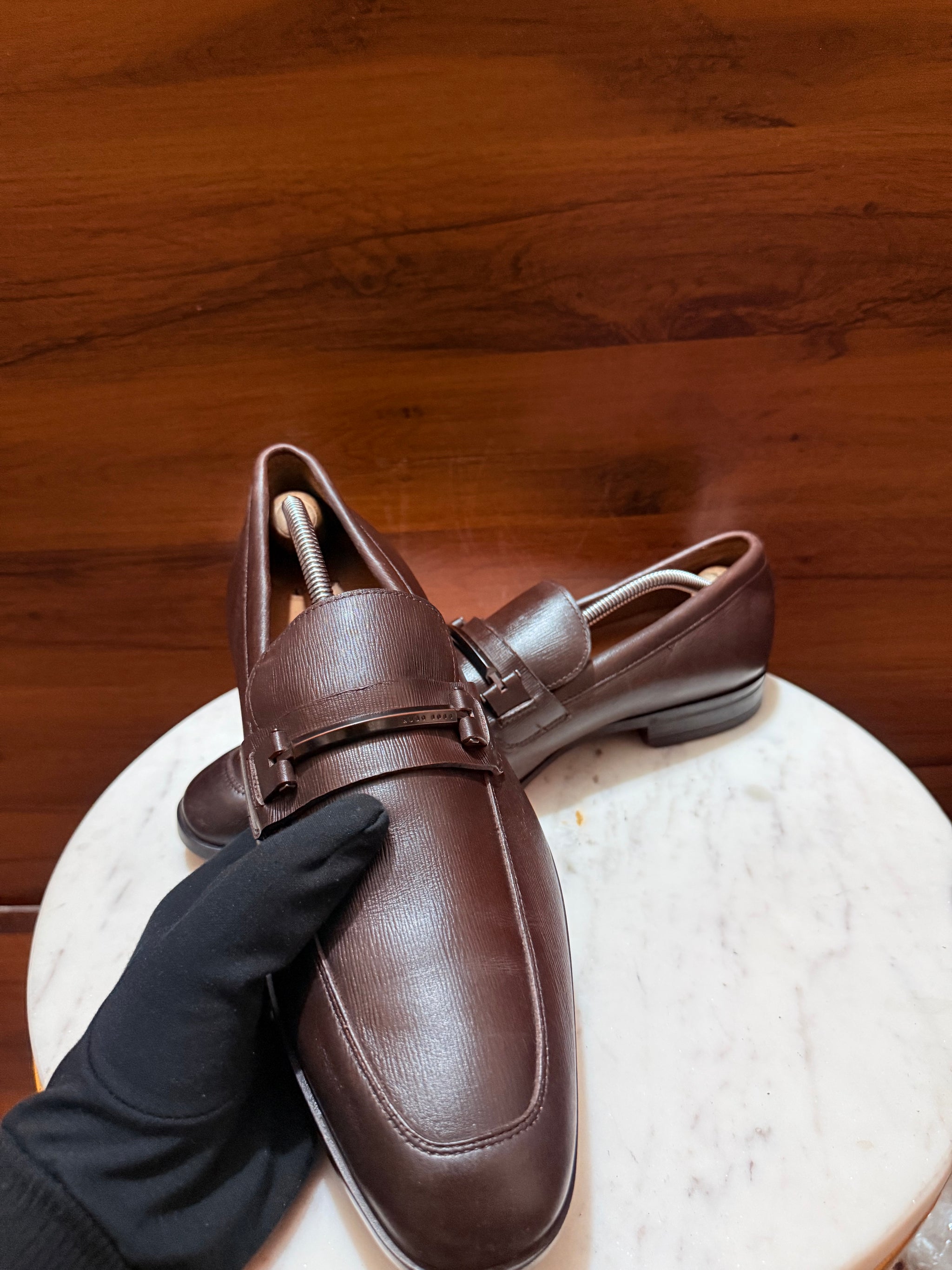 BOSS Hugo Boss Grain Leather Loafers