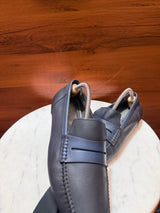 Rosso Brunello Nubuck Leather Penny Loafers