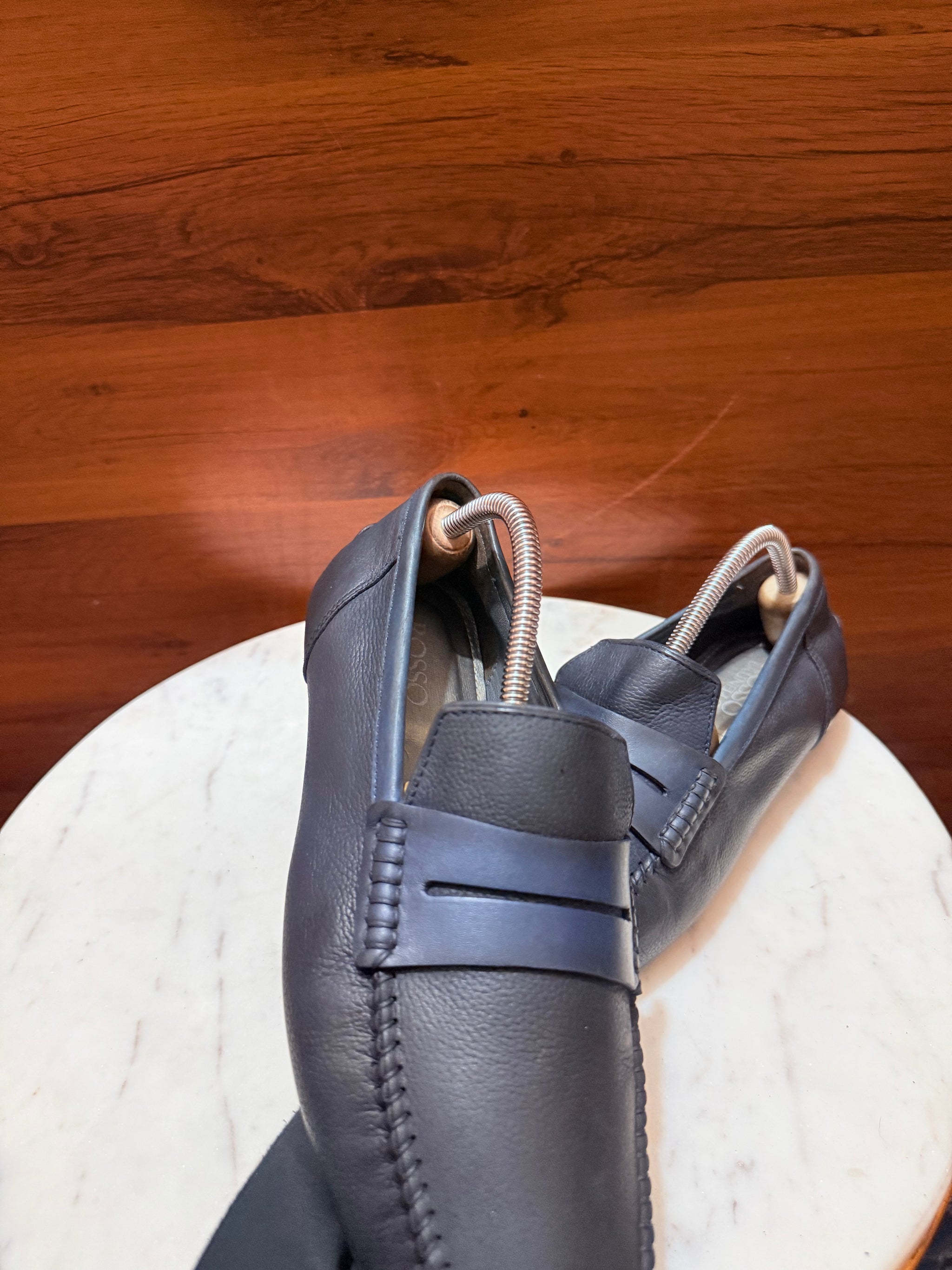 Rosso Brunello Nubuck Leather Penny Loafers