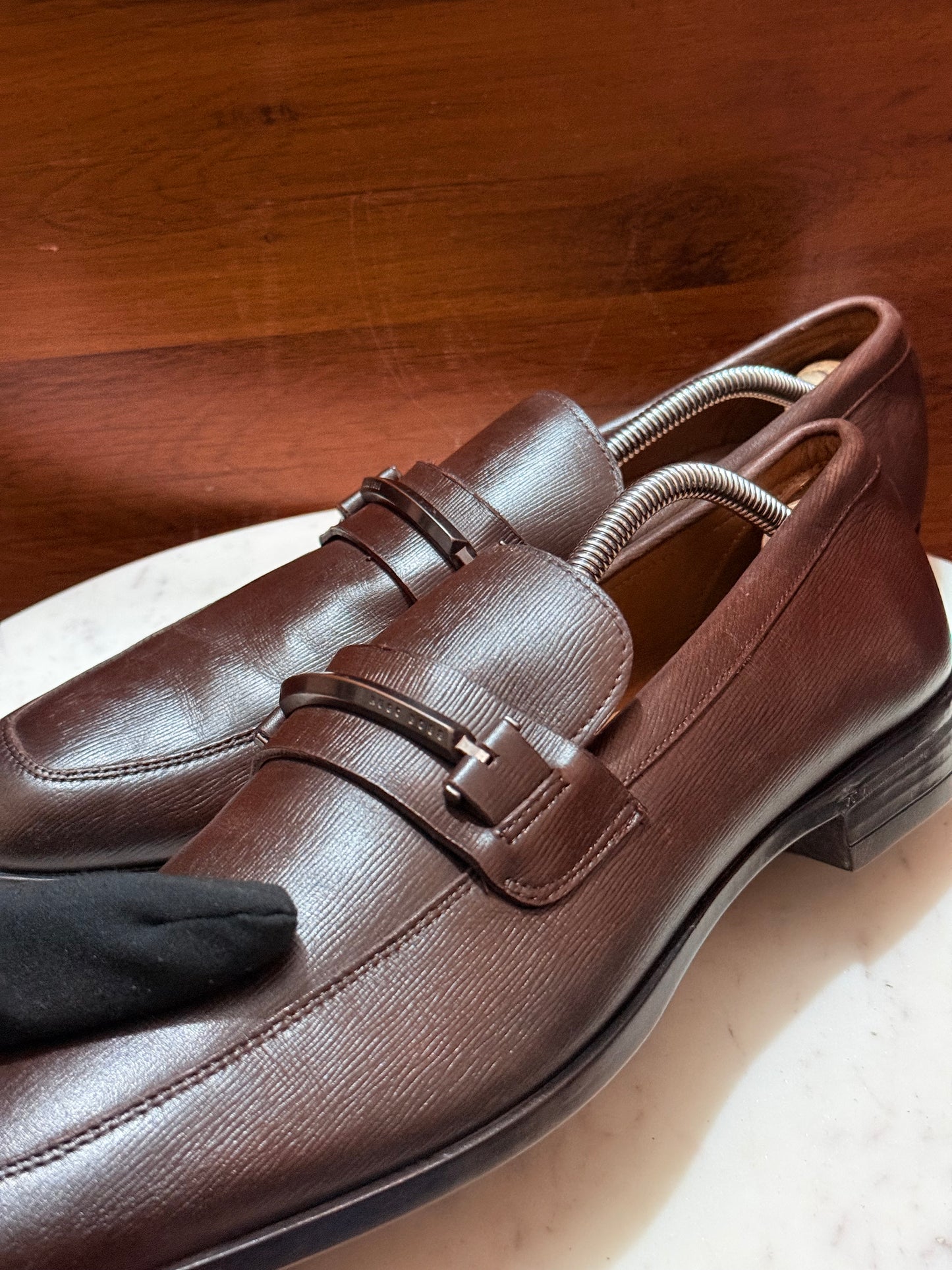BOSS Hugo Boss Grain Leather Loafers