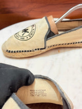 Michael Kors Logo Round Crest Canvas Jute Espadrilles