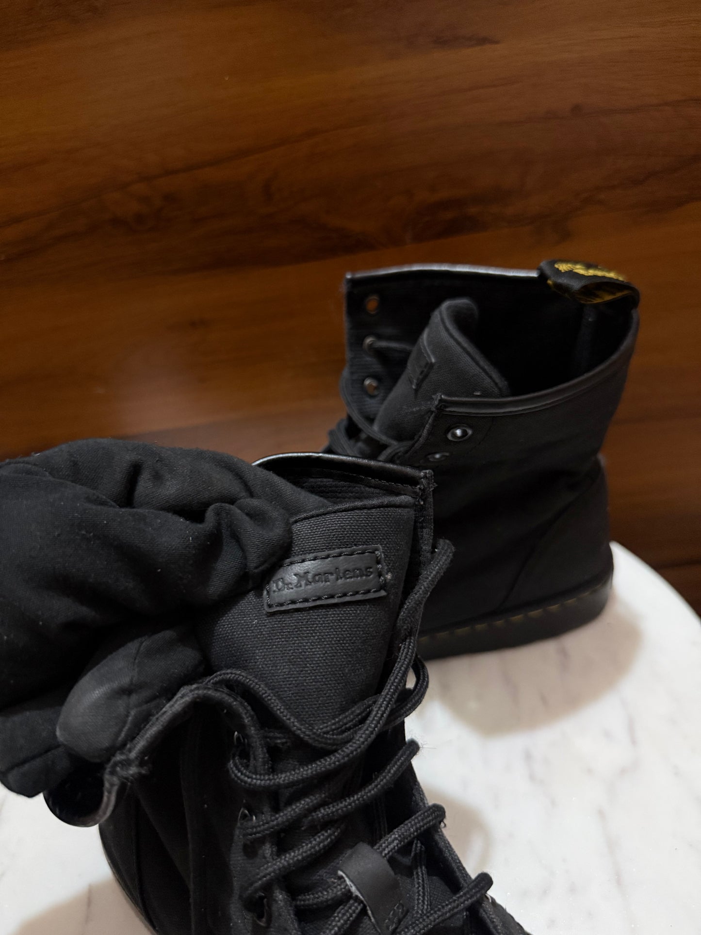Dr. Martens Combs Canvas Lace-Up Casual Boots