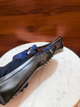 Tod's Calf Hair & Patent Leather Gommino Driving Loafers