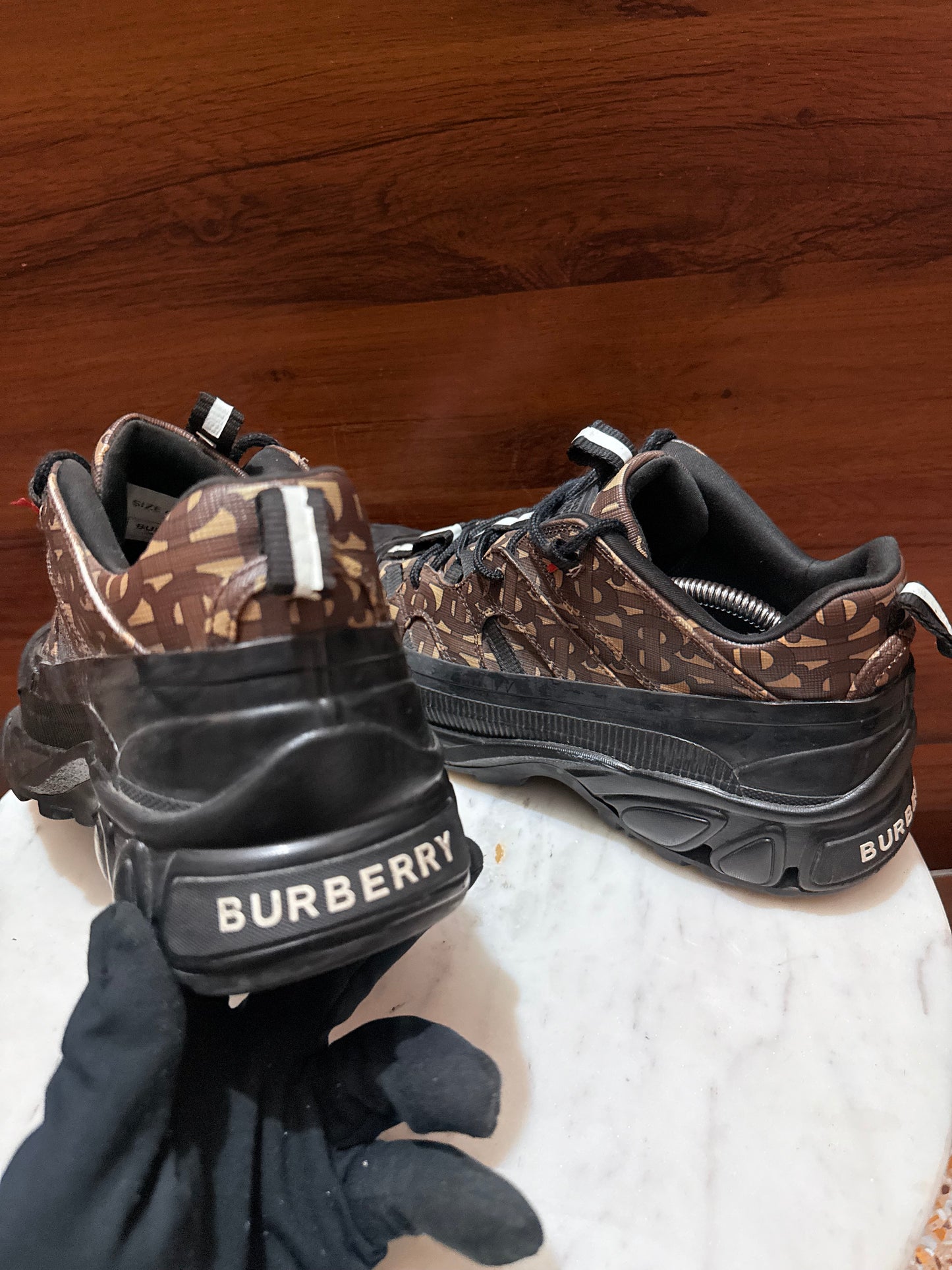 Burberry Arthur Monogram Print Sneakers