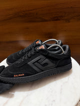 Balmain B-Court Suede & Leather Low-Top Sneakers