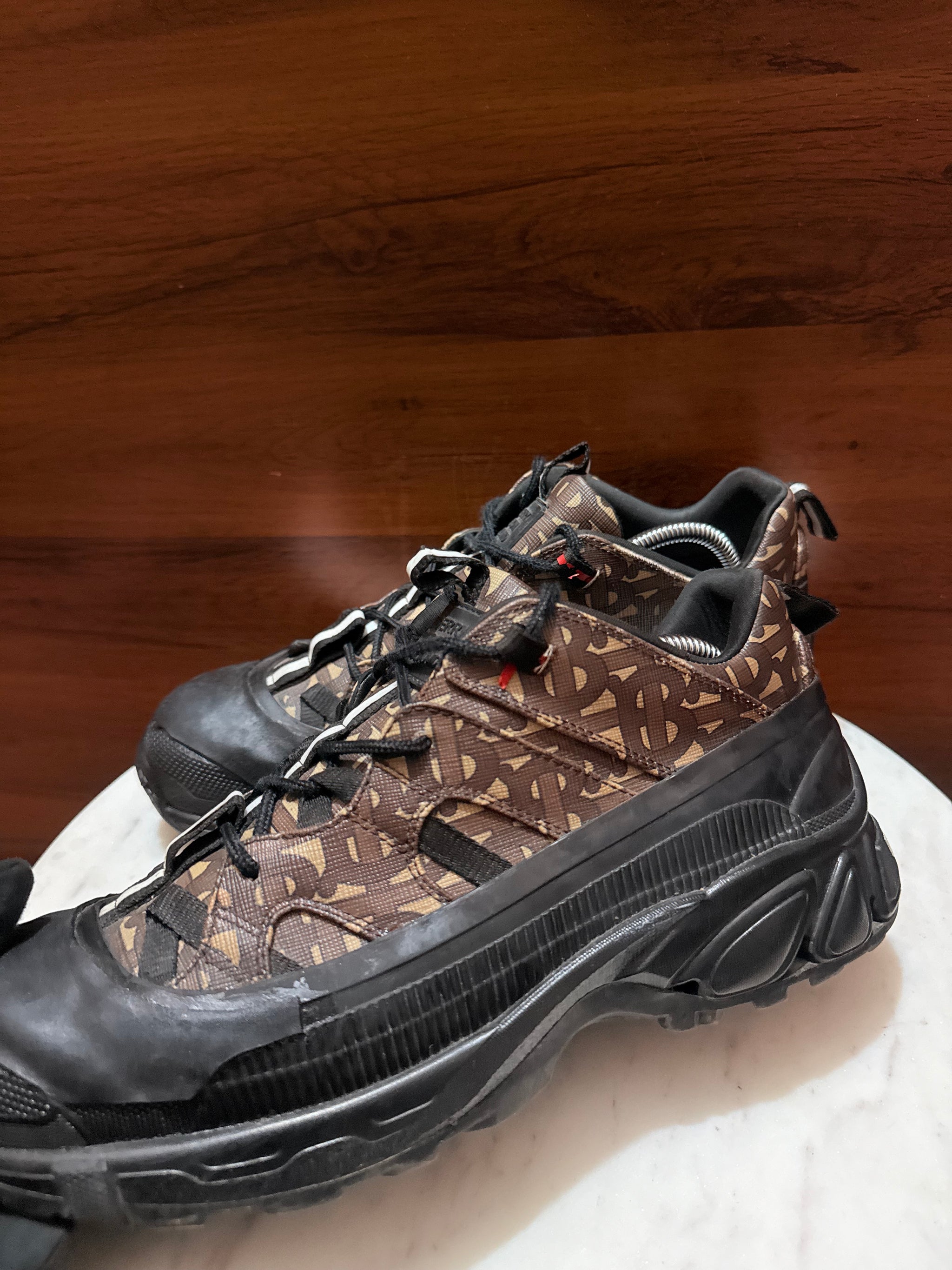 Burberry Arthur Monogram Print Sneakers