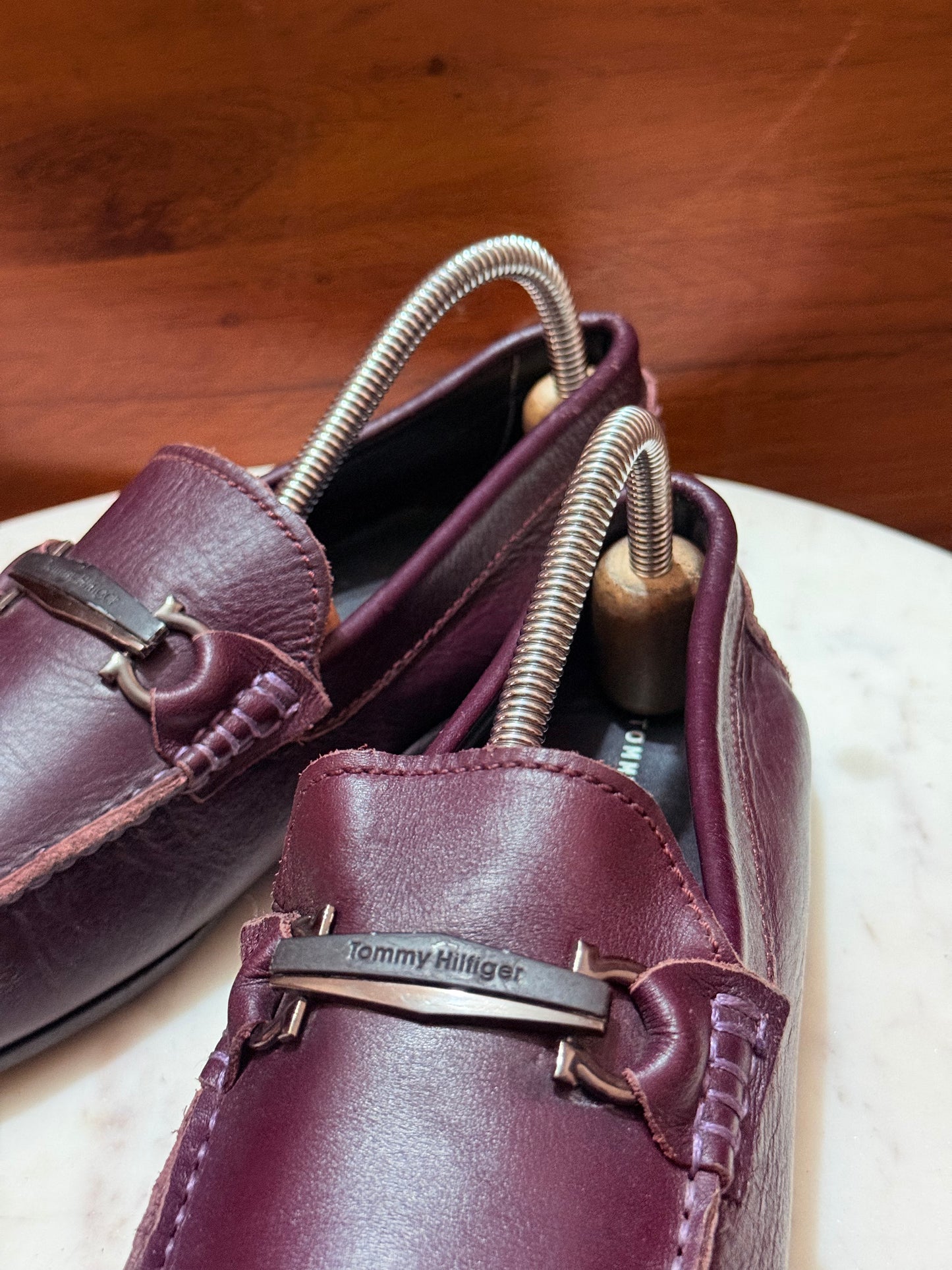 Tommy Hilfiger Gancini Bit Leather Driver Loafers