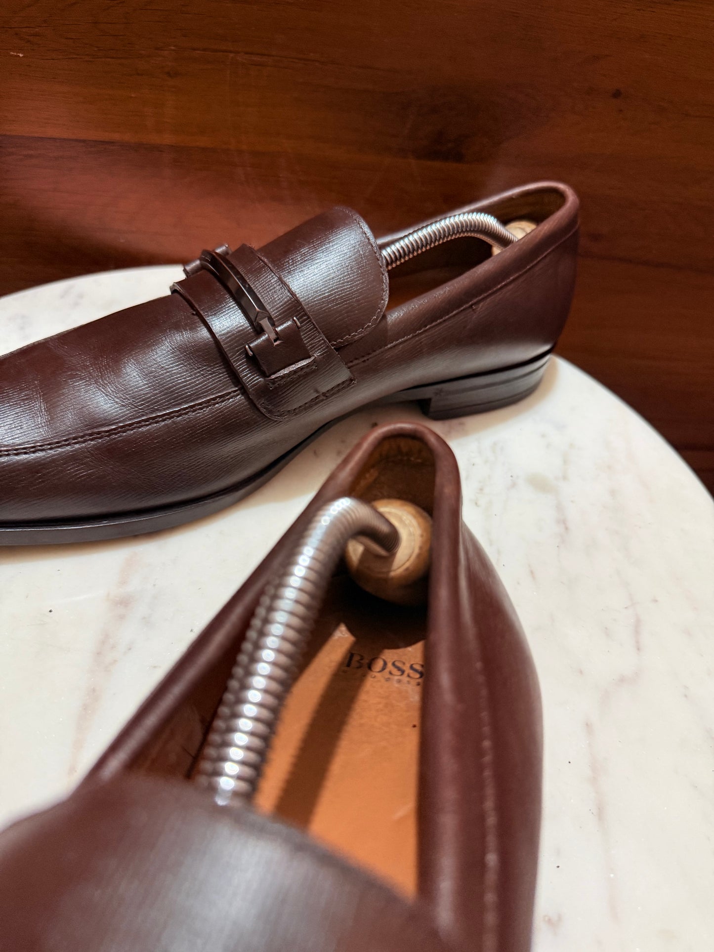 BOSS Hugo Boss Grain Leather Loafers