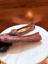 Michael Kors Fulton Signature Logo Monogram Canvas Ballet Flats