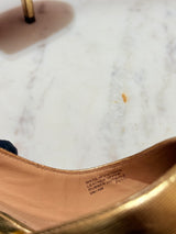 Michael Kors Metallic Saffiano Leather Pointed-Toe Pumps