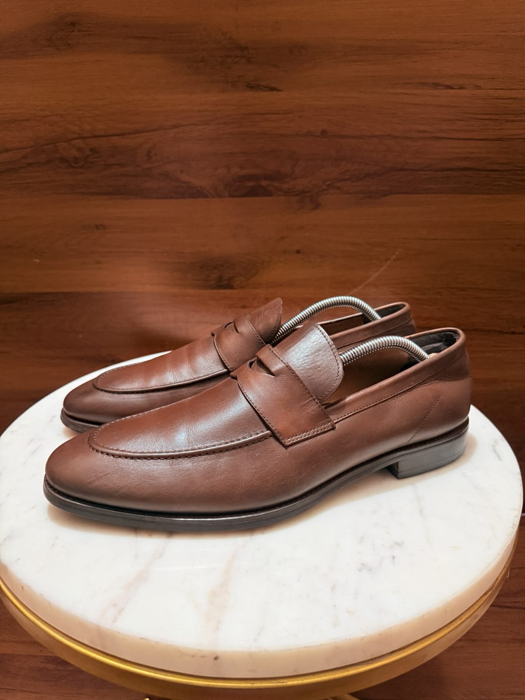 Salvatore Ferragamo Classic Leather Penny Loafers