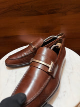 Tod's Double T Leather Penny Loafers