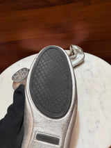 Tory Burch Reva Metallic Leather Ballet Flats