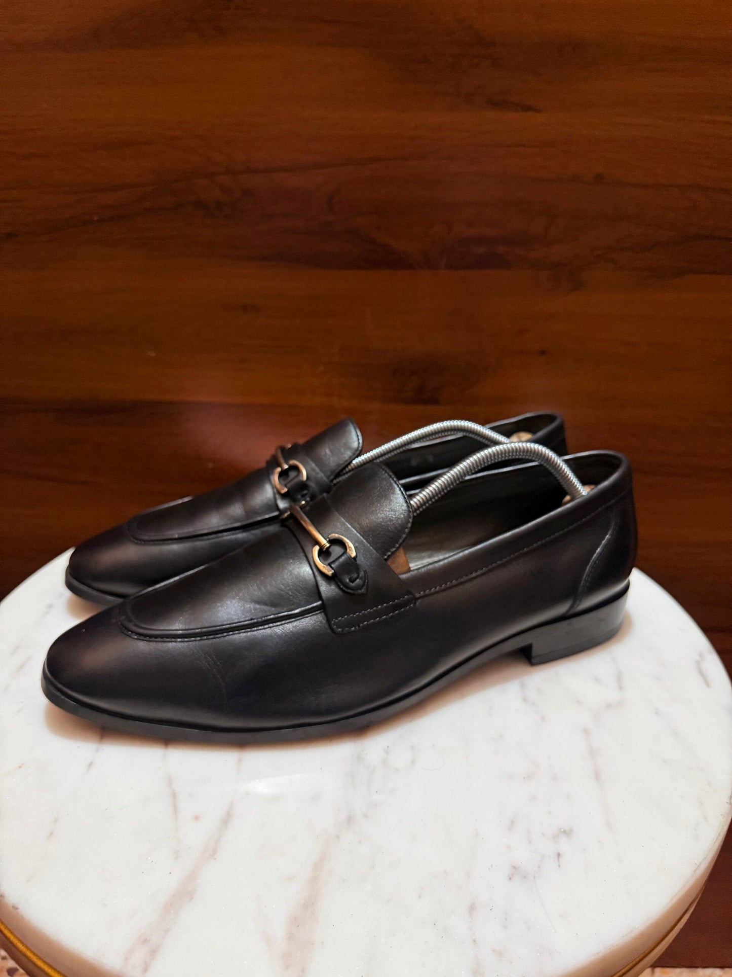 Rosso Brunello – Smooth Leather Gancini Bit Loafers