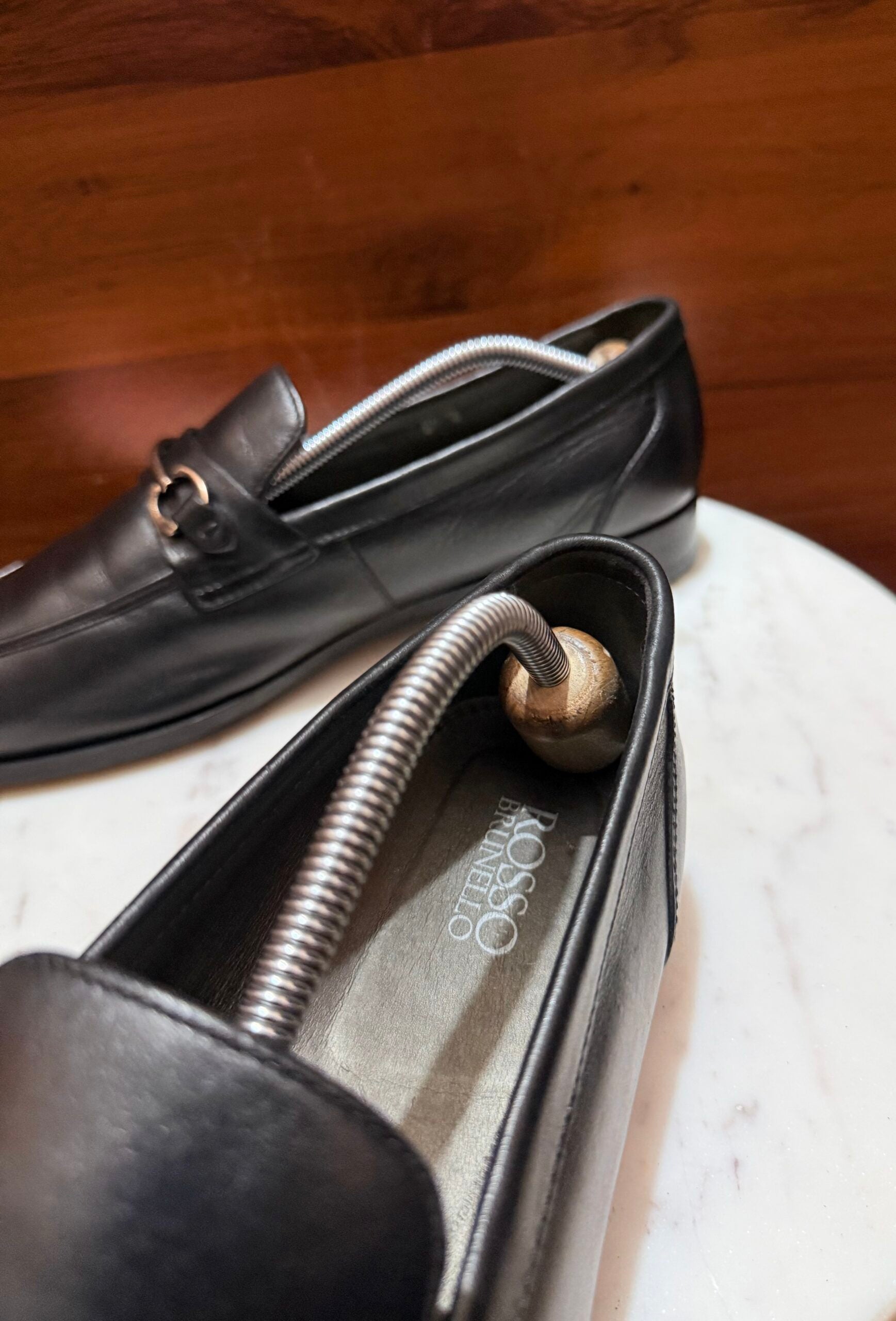 Rosso Brunello – Smooth Leather Gancini Bit Loafers
