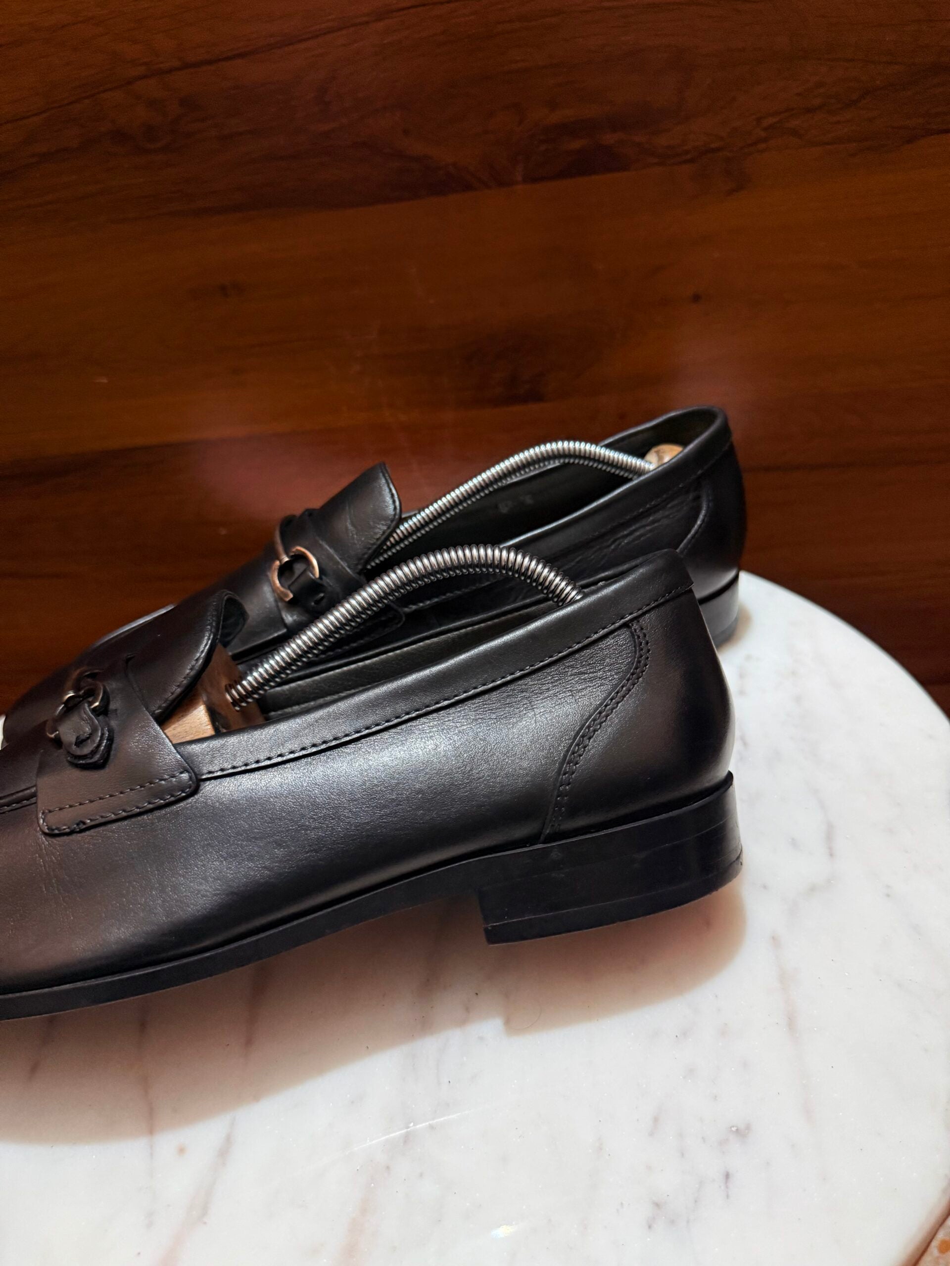 Rosso Brunello – Smooth Leather Gancini Bit Loafers