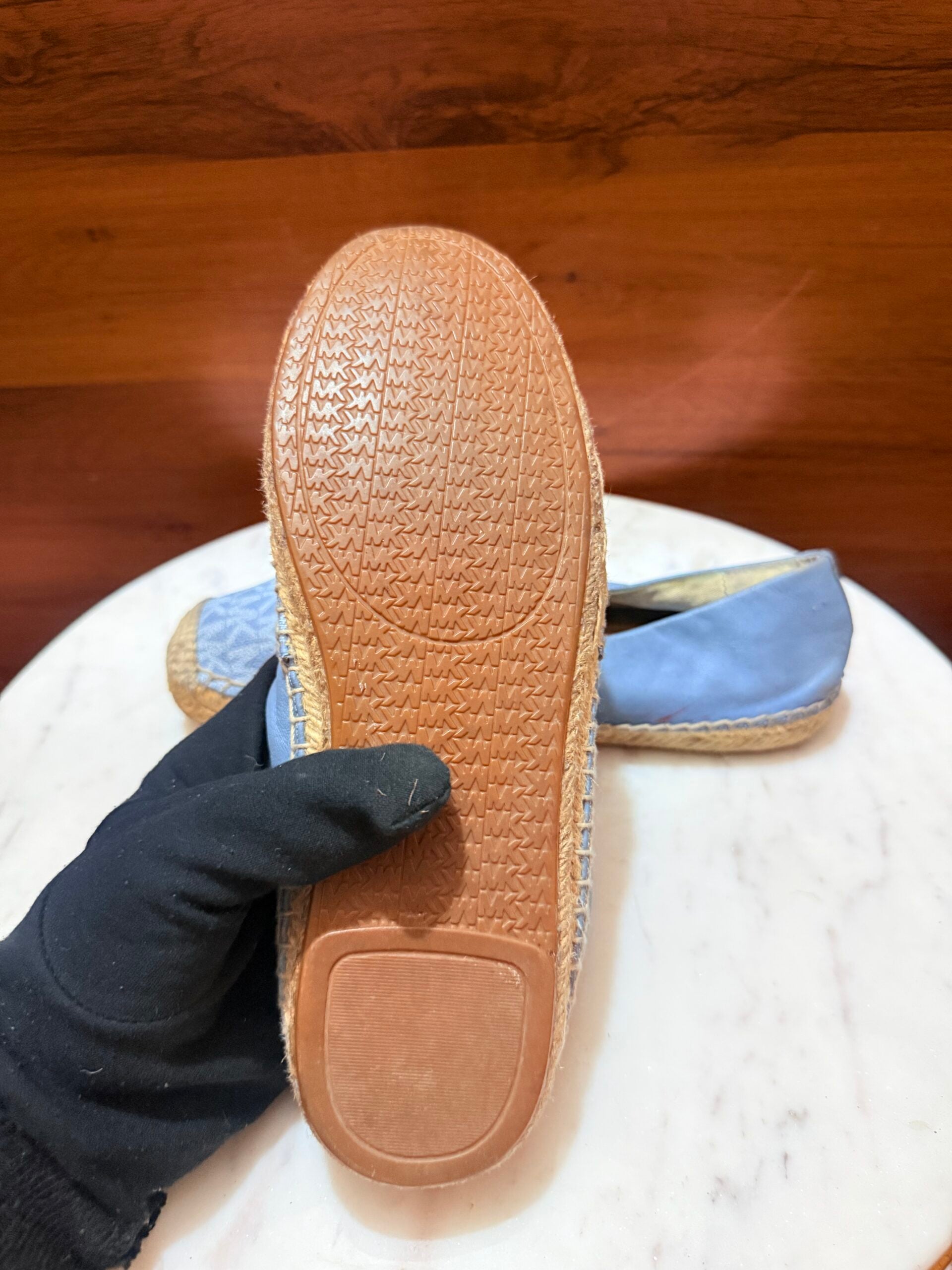 Michael Kors – Kendrick Monogram Canvas & Leather Espadrille Flats