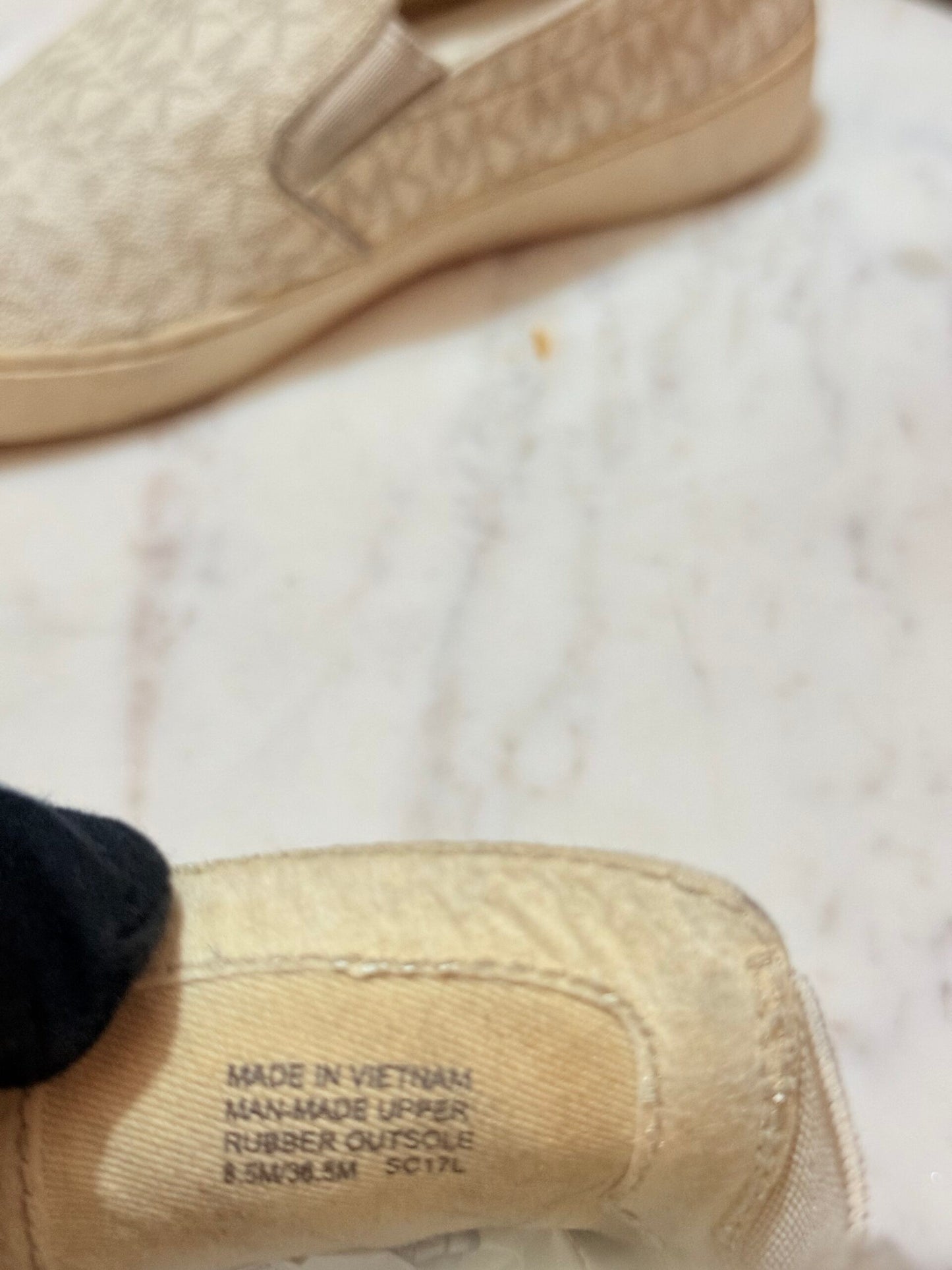 Michael Kors – Keaton Monogram Canvas Slip-On Sneakers
