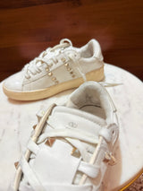 Valentino Garavani – Rockstud VLTN “Be Me” Leather Sneakers