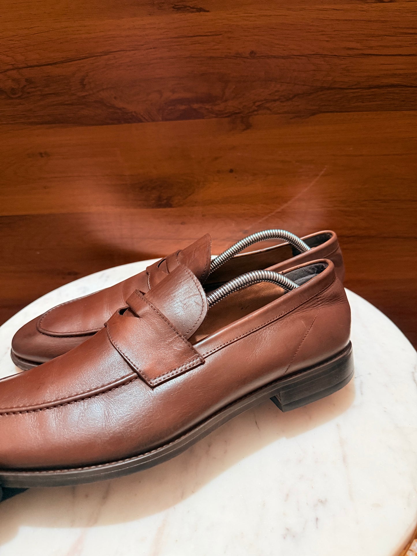 Salvatore Ferragamo Classic Leather Penny Loafers